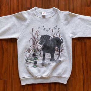 Vintage 90s Jerzees Black Lab Sweatshirt